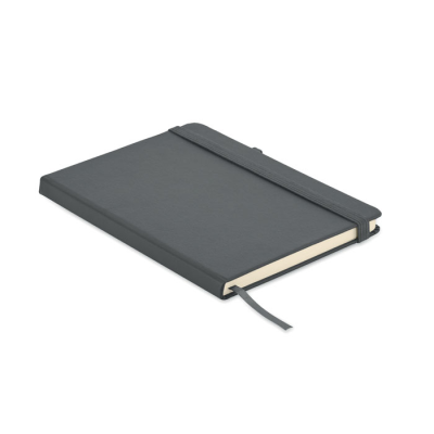 Picture of RECYCLED PU A5 LINED NOTE BOOK in Grey