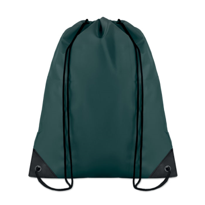 Picture of 190T POLYESTER DRAWSTRING BAG in Green.