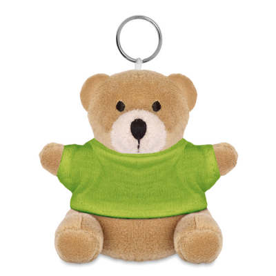 Picture of TEDDY BEAR KEYRING in Lime.