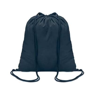 Picture of 100GR_&_M² COTTON DRAWSTRING BAG in Blue.