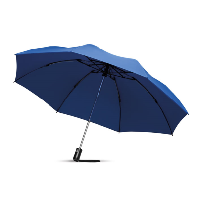 Picture of FOLDING REVERSIBLE UMBRELLA in Blue