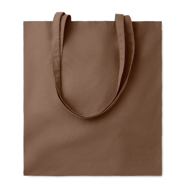 Picture of 140 GR_&_M² COTTON SHOPPER TOTE BAG in Brown.