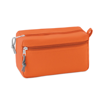 Picture of PVC FREE COSMETICS BAG in Orange.