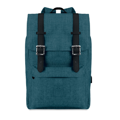 Picture of BACKPACK RUCKSACK in 600D Polyester in Blue.