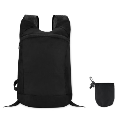 Picture of SPORTS BACKPACK RUCKSACK in Ripstop in Black.