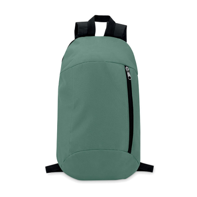 Picture of BACKPACK RUCKSACK with Front Pocket in Green.