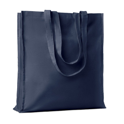 Picture of 140GR_&_M² COTTON SHOPPER TOTE BAG in Blue.