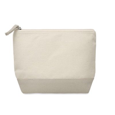 Picture of BICOLOUR COTTON COSMETICS BAG in Grey