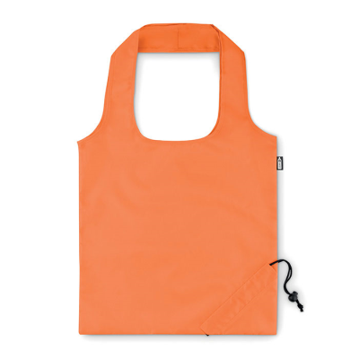 Picture of FOLDING RPET SHOPPER TOTE BAG in Orange.