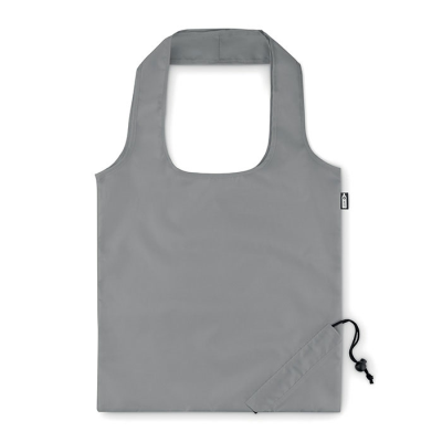 Picture of FOLDING RPET SHOPPER TOTE BAG in Grey