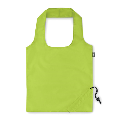 Picture of FOLDING RPET SHOPPER TOTE BAG in Green.