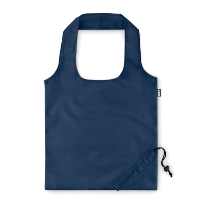 Picture of FOLDING RPET SHOPPER TOTE BAG in Blue.