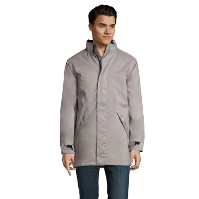 Picture of ROBYN UNISEX JACKET PADDED in Grey.