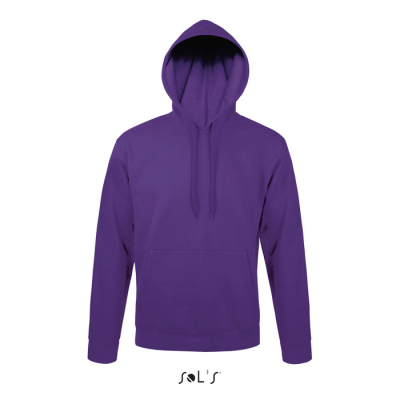 Picture of SNAKE HOOD SWEATER in Purple.