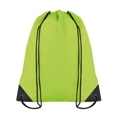 lime green drawstring bag