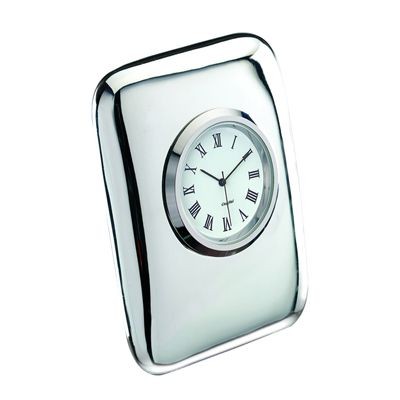 Picture of TIFFANY SILVER RING METAL DESK CLOCK in Silver