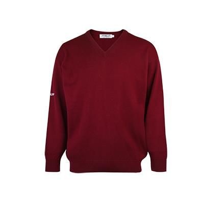 red golf jumper