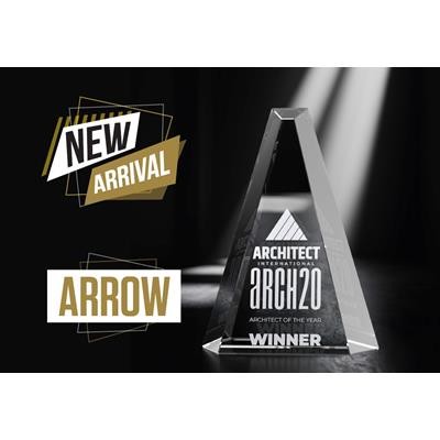 Picture of ARROW CRYSTAL GLASS TROPHY AWARD OR AWARD