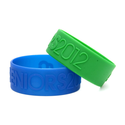 Picture of 1 INCH EMBOSSED SILICON WRIST BAND