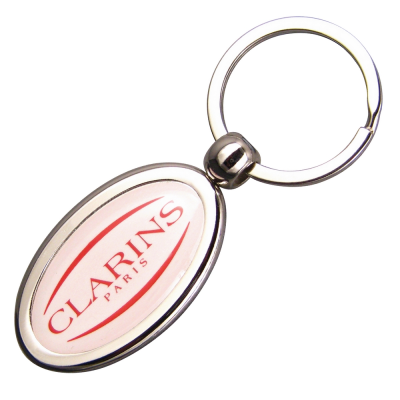 Picture of OVAL ZINC ALLOY DOMED KEYRINGS.