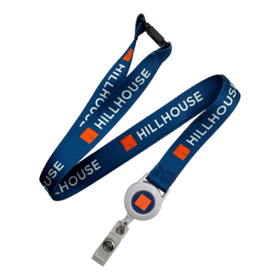 Picture of RPET DYE SUBLIMATION LANYARD with Security Ski Pass Holder Pull Reel