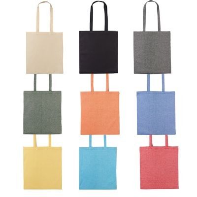 Picture of 100% RECYCLED COTTON 150GSM COTTON SHOPPER with Long Handles