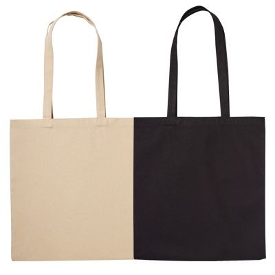 Picture of 100% RECYCLED COTTON 280GSM CANVAS SHOPPER with Long Handles