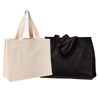 Picture of 100% RECYCLED COTTON 220GSM CANVAS SHOPPER with Gusset