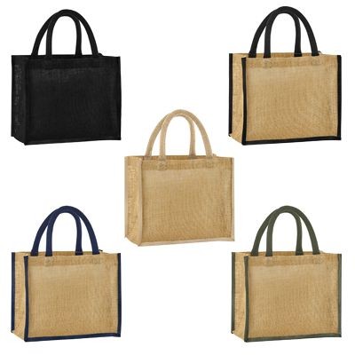 Picture of WESTFORD MILL NATURAL JUTE MIDI BAG with Gusset