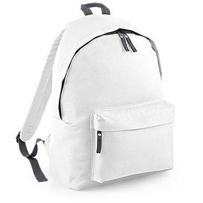 Picture of ADLINGTON 600D POLYESTER BACKPACK RUCKSACK in White.