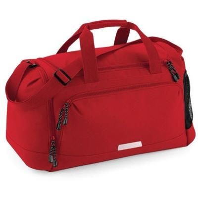 Picture of HOMESTEAD 600D POLYESTER HOLDALL in Red.