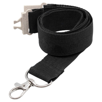 Picture of 20MM PAPER LANYARD in Black (Uk Stock).