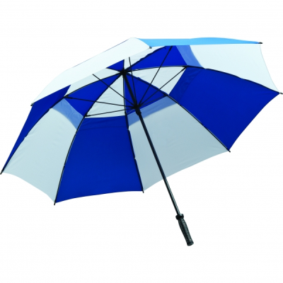 Picture of VENTED GOLF UMBRELLA in Royal Blue & White