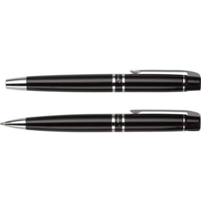 Picture of CHARLES DICKENS® BALL PEN AND ROLLERBALL PEN in Black.