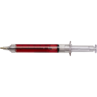 Picture of THE KIRBY - SYRINGE BALL PEN in Red.