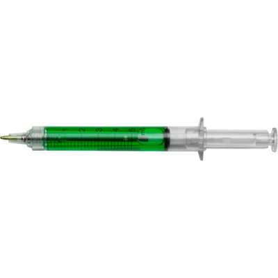 Picture of SYRINGE BALL PEN in Pale Green.