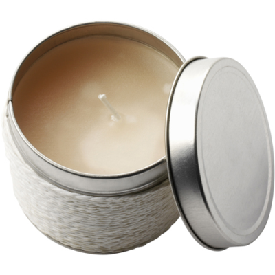 Picture of FRAGRANCE CANDLE in a Tin in White