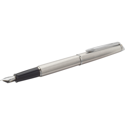 Picture of WATERMAN STAINLESS STEEL METAL FOUNTAIN PEN in Silver.