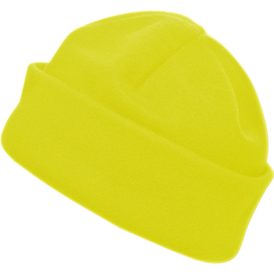 Picture of FLEECE BEANIE in Yellow.