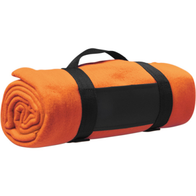 Picture of FLEECE BLANKET in Orange.