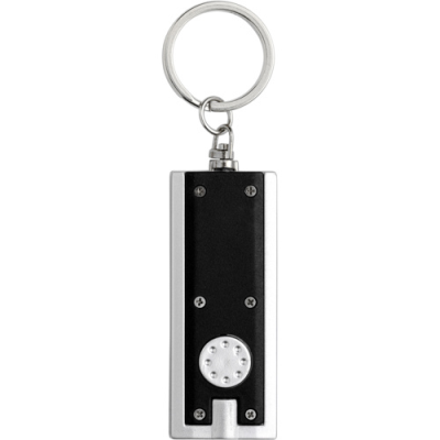 Picture of PLASTIC LED TORCH KEYRING in Black