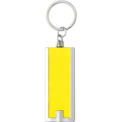 Picture of PLASTIC LED TORCH KEYRING in Yellow