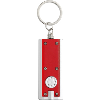 Picture of PLASTIC LED TORCH KEYRING in Red