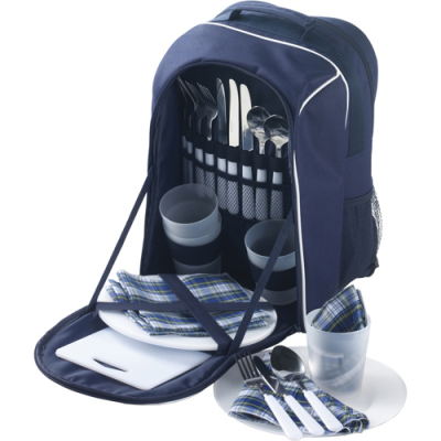 Picture of PICNIC BACKPACK RUCKSACK in Blue.