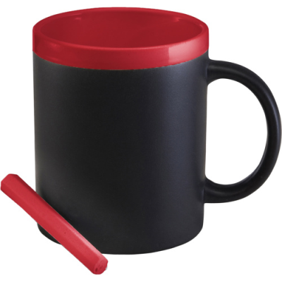 Picture of MUG with Chalks in Red.