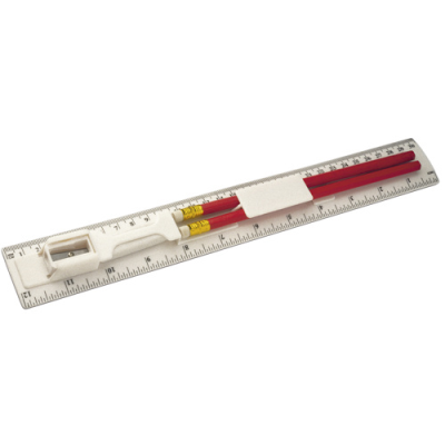 Picture of PLASTIC RULER (30CM) in White