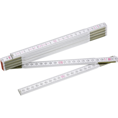 Picture of WOOD FOLDING RULER in White