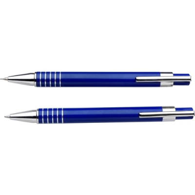 Picture of BALL PEN AND PENCIL in Cobalt Blue.