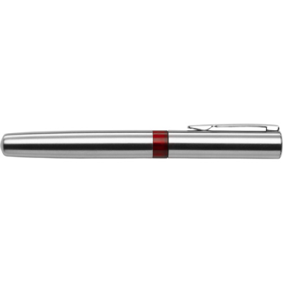 Picture of SALZBURG STEEL BALL PEN in Red.