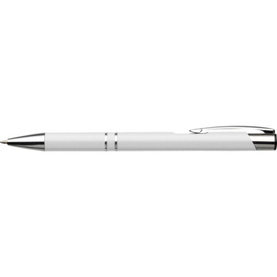 Picture of PUSH BUTTON BALL PEN in White.